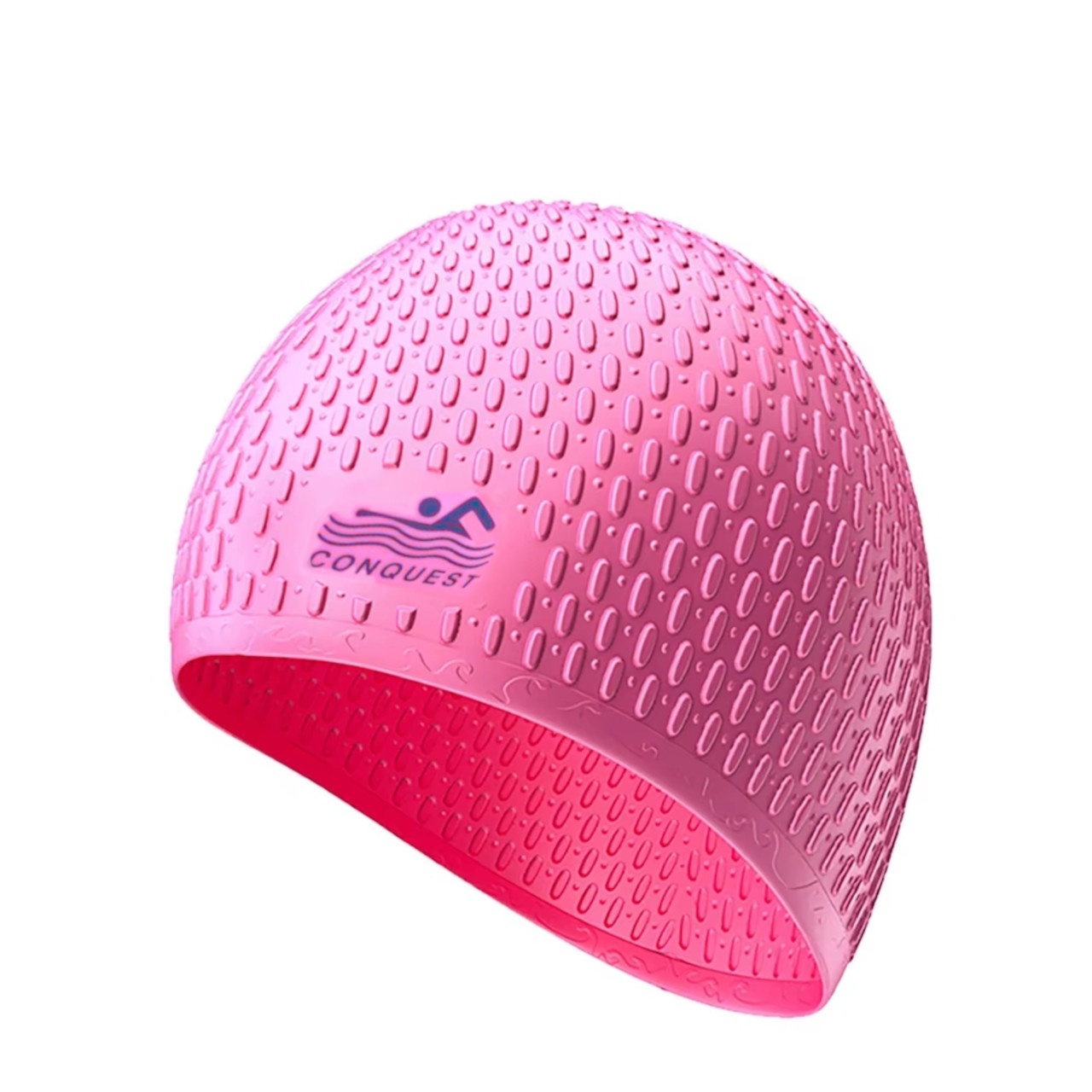 Шапочка для плавання YMSD CONQUEST силіконова рожева YM-SD-pink