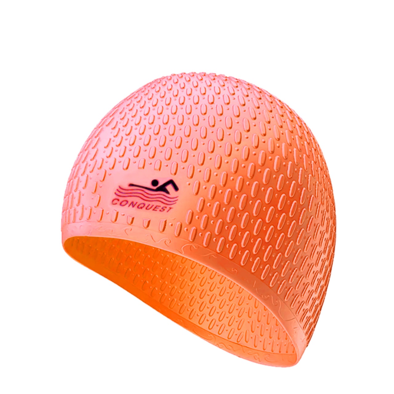 Шапочка для плавання YMSD CONQUEST силіконова оранжева YM-SD-orange