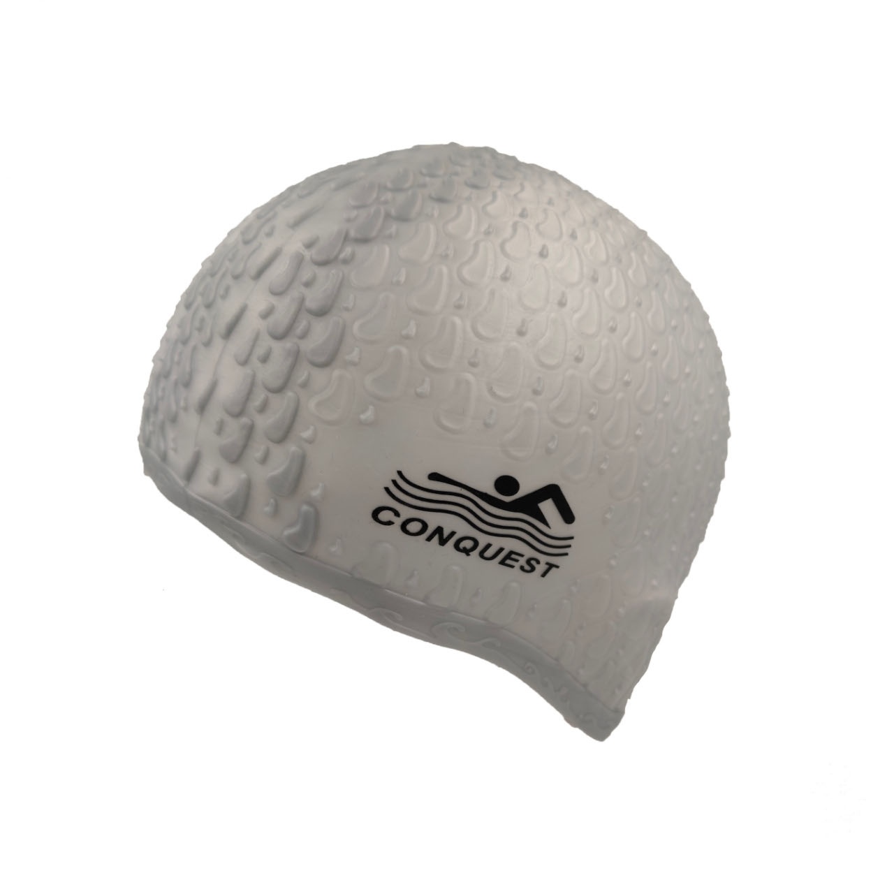 Шапочка для плавання YMJY CONQUEST силіконова сіра YM-JY-grey