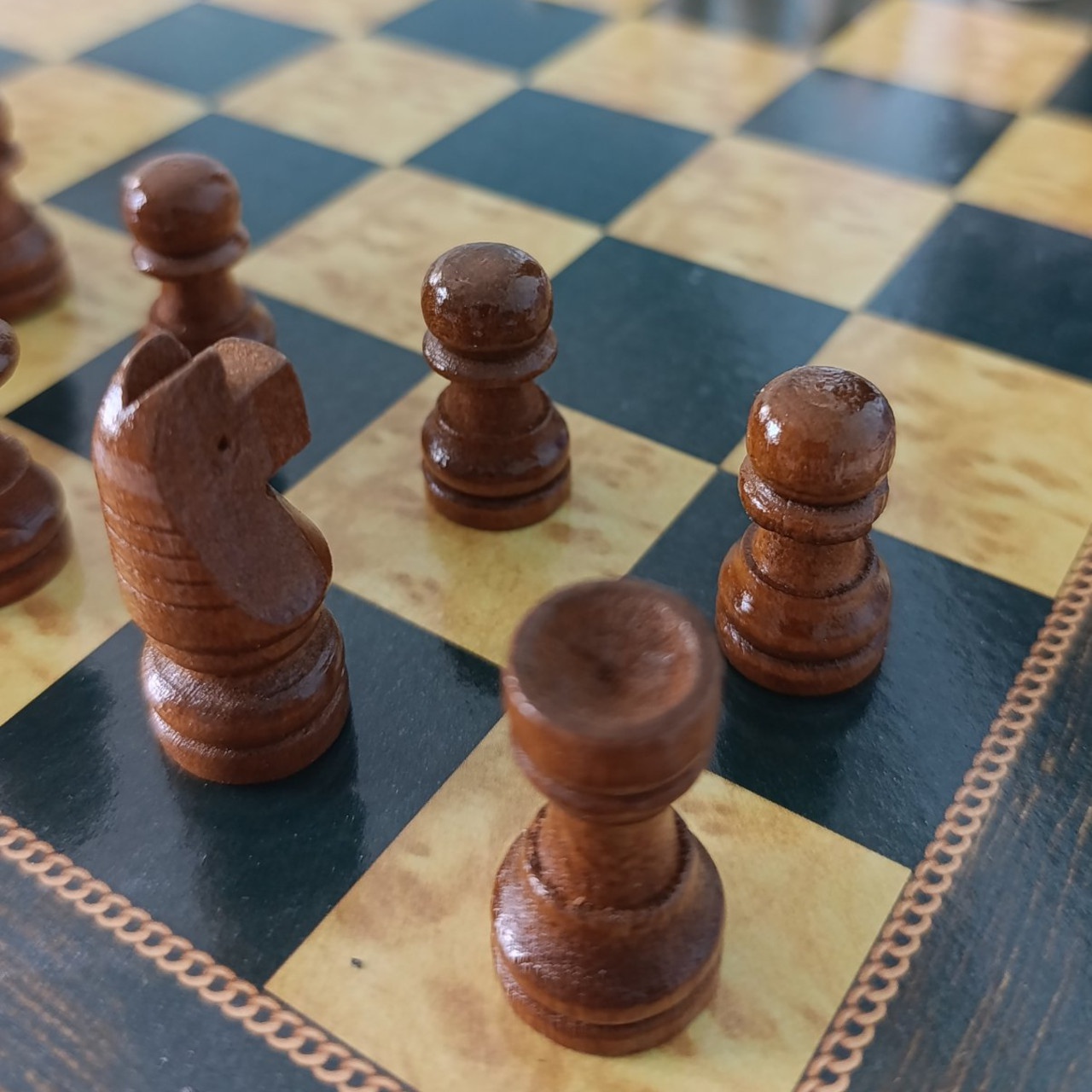 Настільна дерев'яна гра 3 в 1 S3838 дошка 34 х 34 см