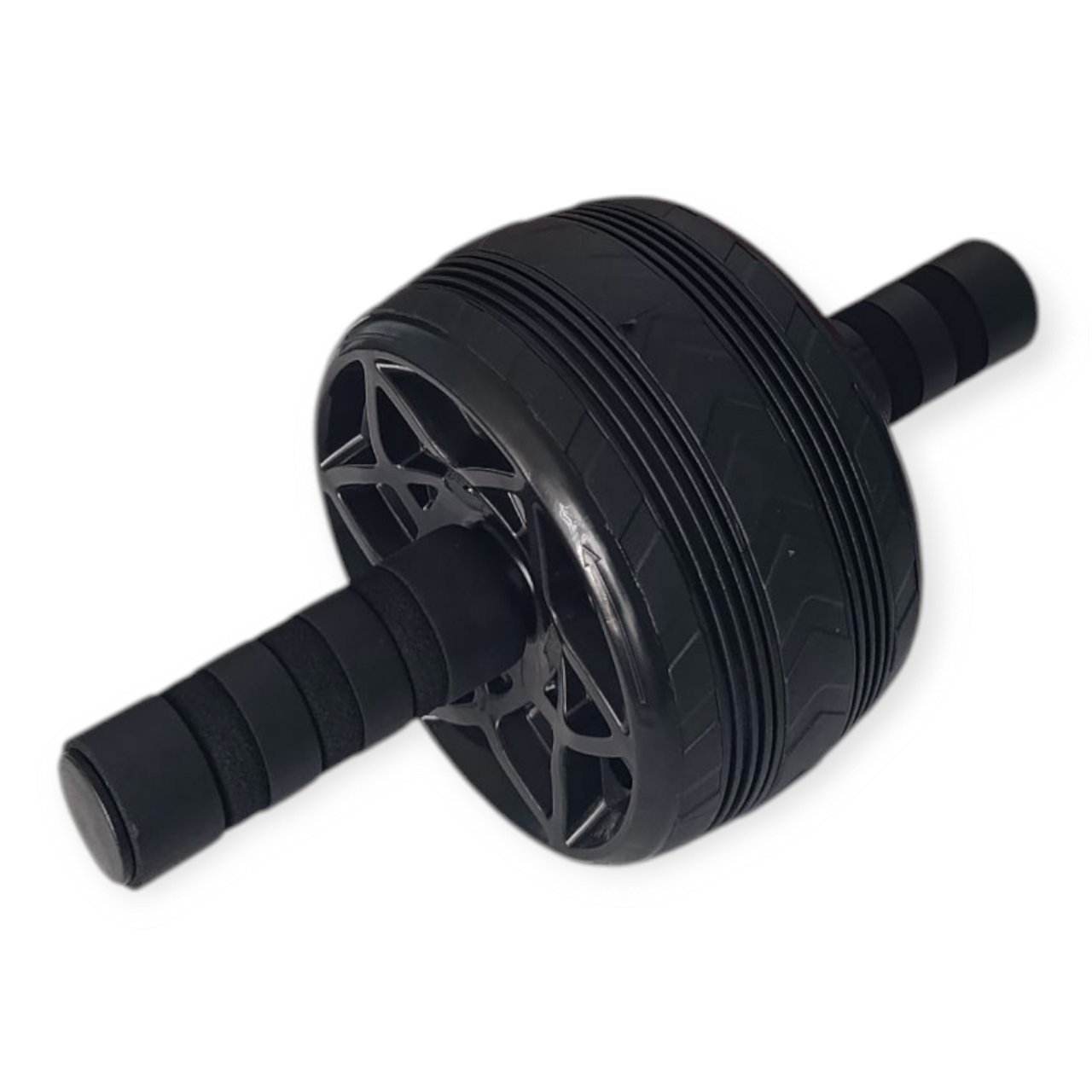 Ролик для преса одноколесний чорний з килимком PO-1613-Black