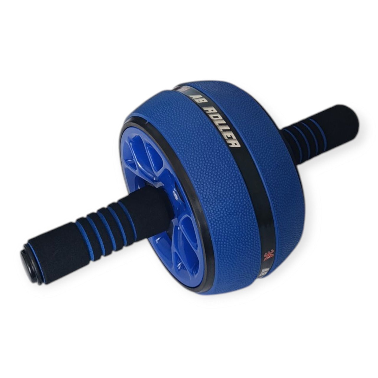 Ролик для преса KKL одноколесний чорно-синій з килимком PO-KKL-blue
