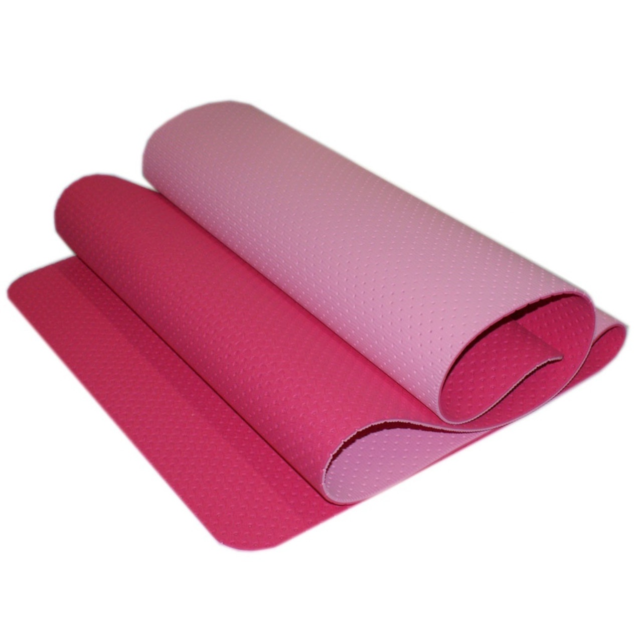 Килимок SNS для фітнесу та йоги перфорований рожевий ОТРЕ-6мм-Р+Р