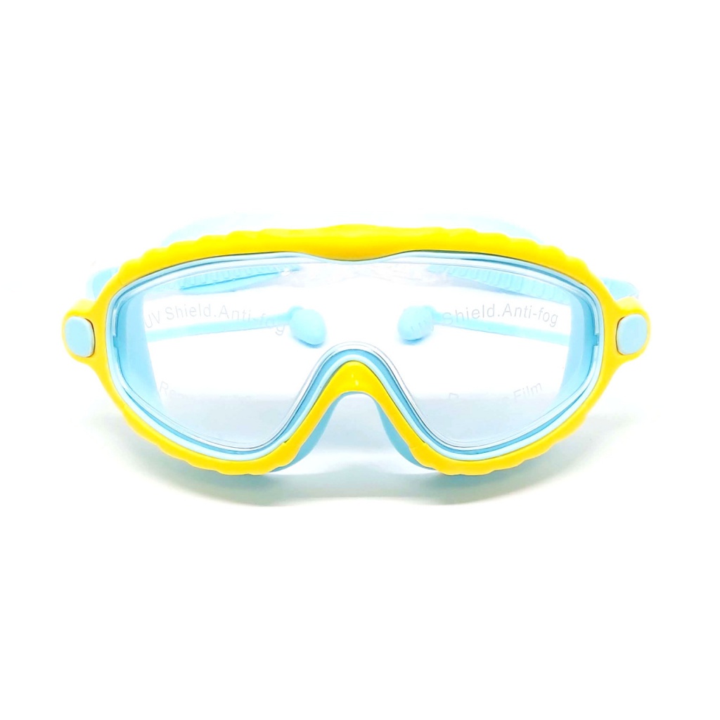 Окуляри-маска для плавання CONQUEST BL-2102-СЖ синьо-жовті