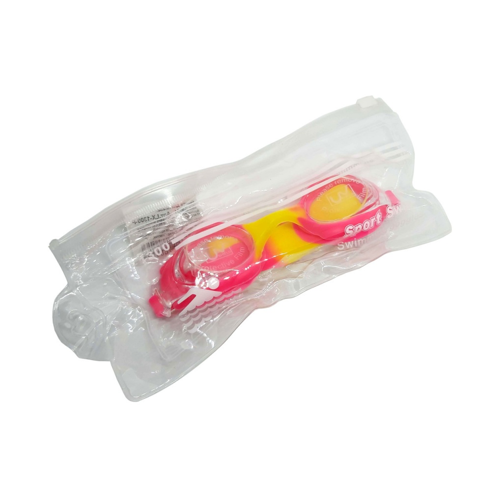 Окуляри для плавання CONQUEST LX-1300-Р рожево-жовті