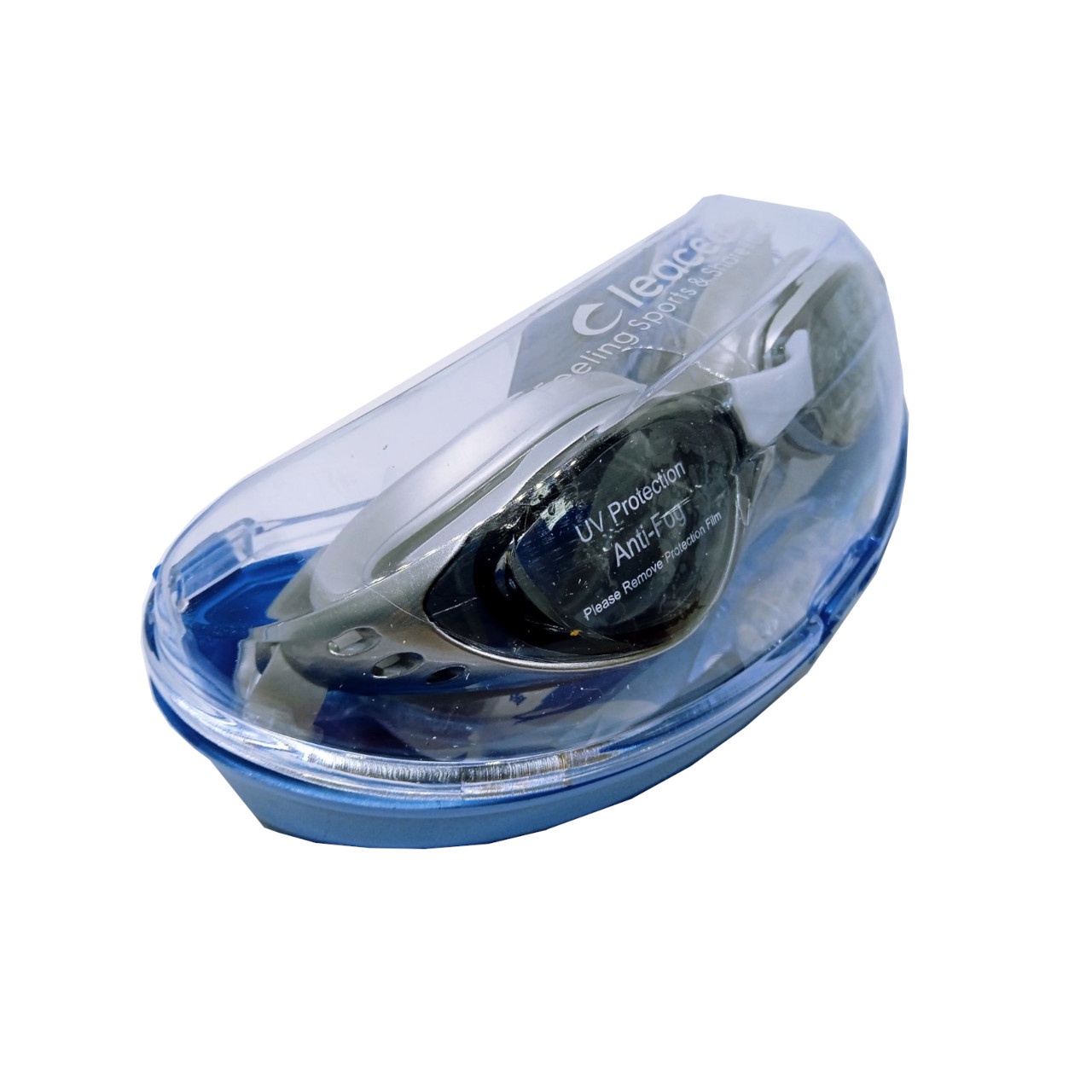 Окуляри для плавання LEACCO SG603-grey сріблясті