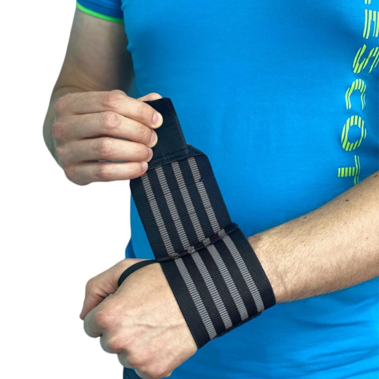 Напульсник фіксуючий чорно-сірий TA5-Grey