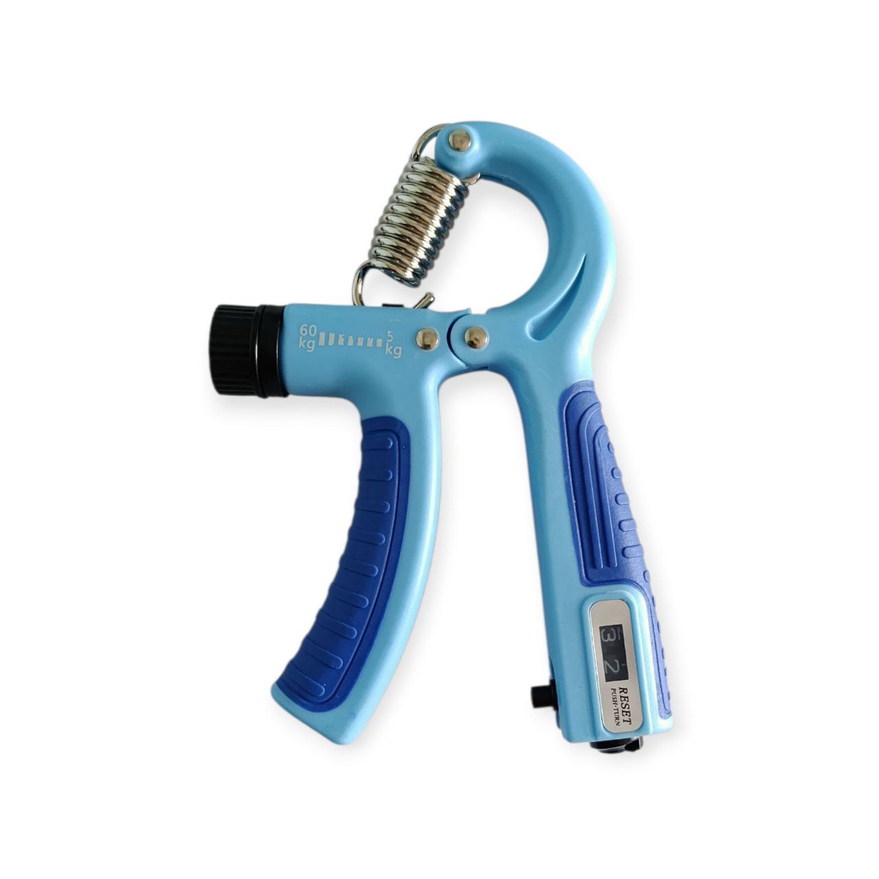 Еспандер кистьовий НОЖИЦІ 5-60 кг з лічильником WLQ2-Azure+Blue