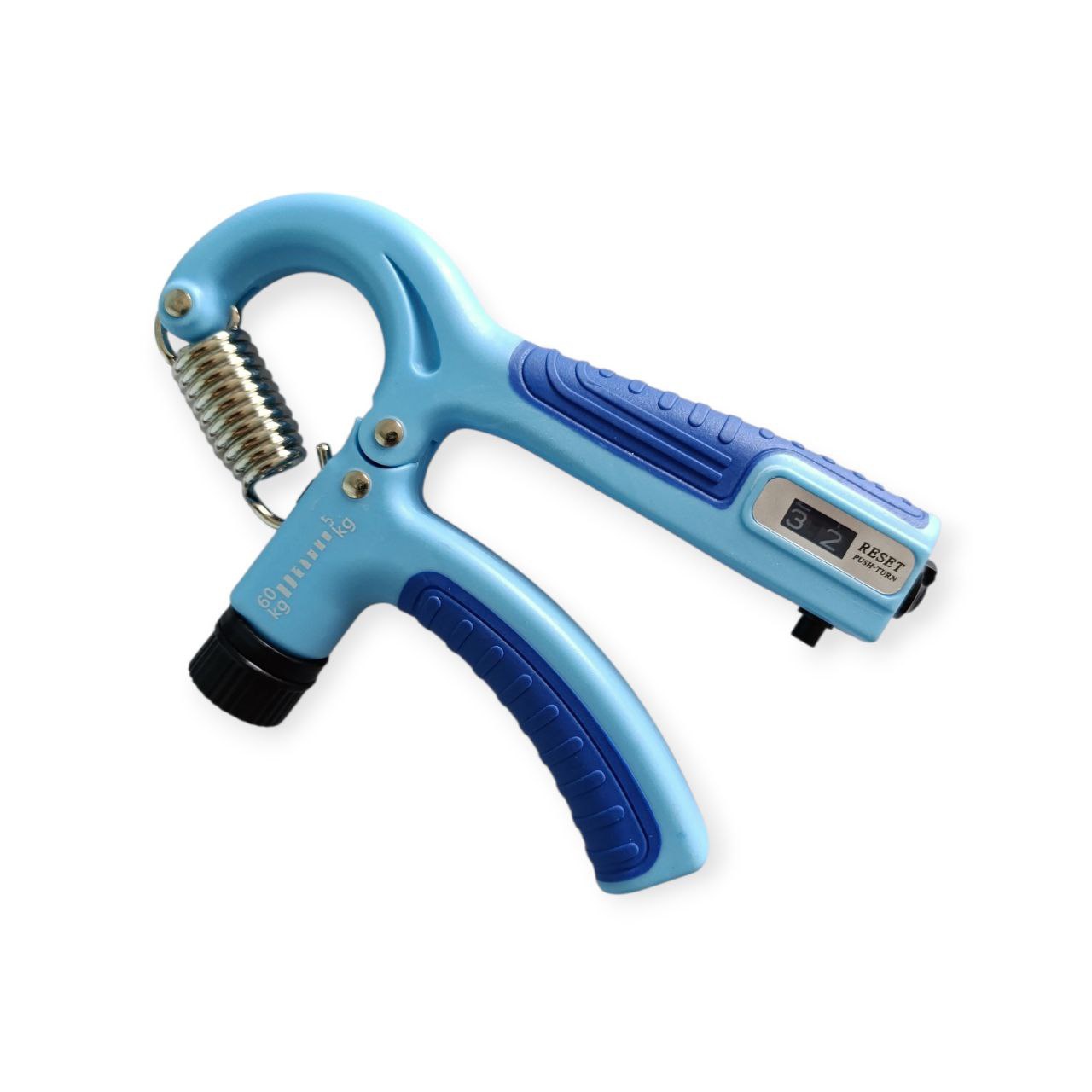 Еспандер кистьовий НОЖИЦІ 5-60 кг з лічильником WLQ2-Azure+Blue