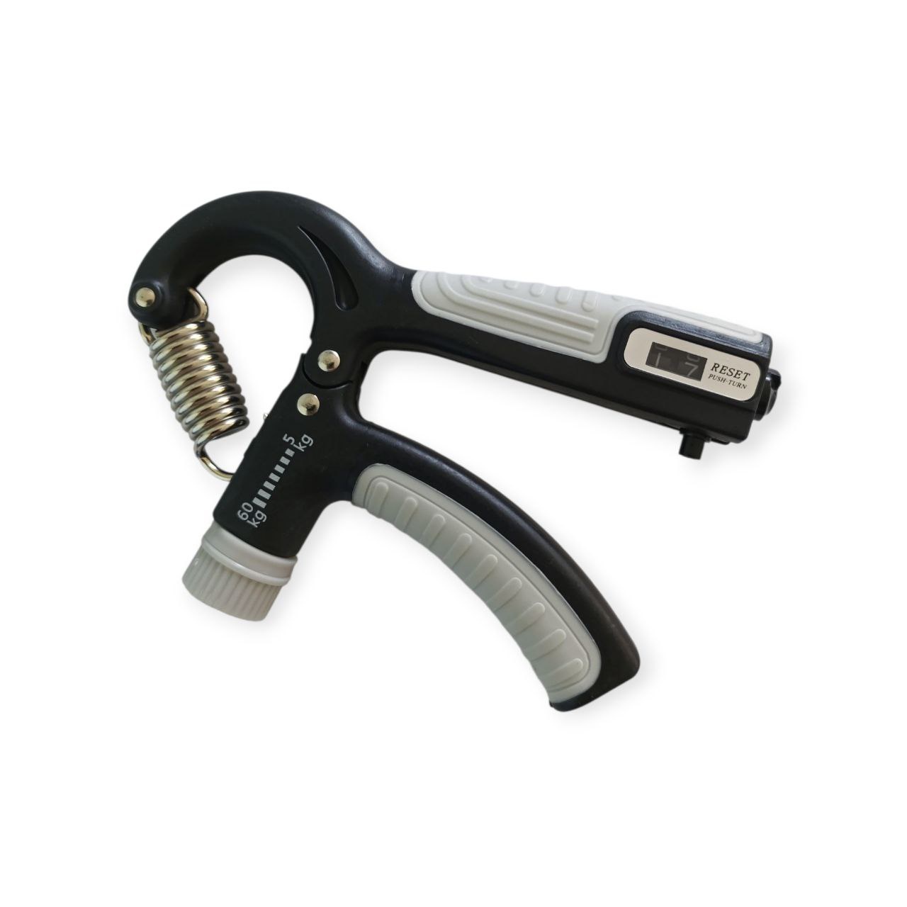 Еспандер кистьовий НОЖИЦІ 5-60 кг з лічильником WLQ2-Black-Grey