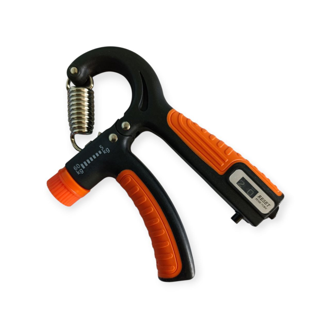 Еспандер кистьовий НОЖИЦІ 5-60 кг з лічильником WLQ2-Black-Orange