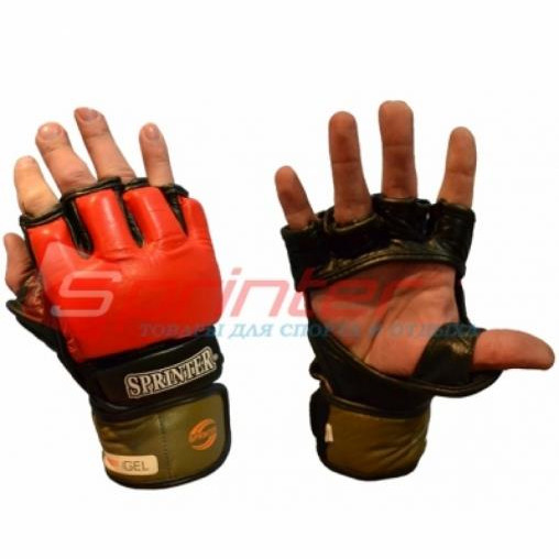 Рукавички для змішаних бойових мистецтв шкіряні Sprinter розмір XL 93-104