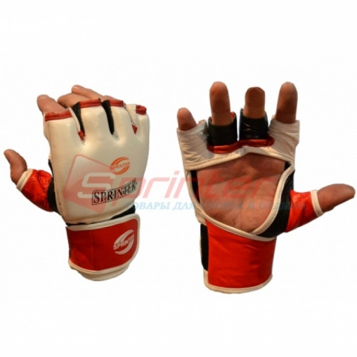 Рукавички для рукопашного бою зі шкіри розмір L білі