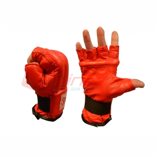 Шингарти шкіряні з манжетами на гумці розмір S червоні 105-114