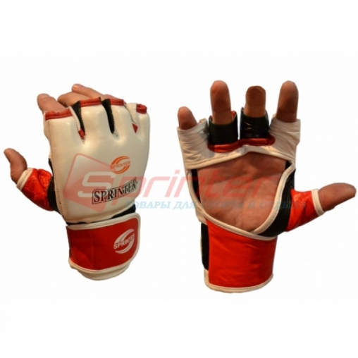 Рукавички шкіряні для рукопашного бою розмір XL білий