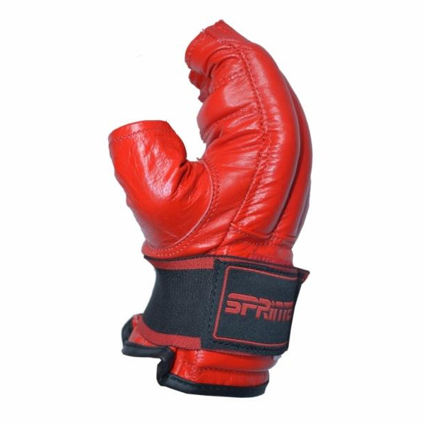 Шингарти шкіряні з манжетою на липучці розмір M червоні