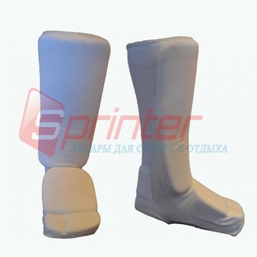 Захист ніг для єдиноборства розмір L білий 0401