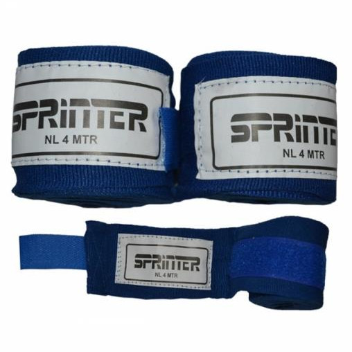 Бинти боксерські бавовна HARD TOUCH 4 м сині