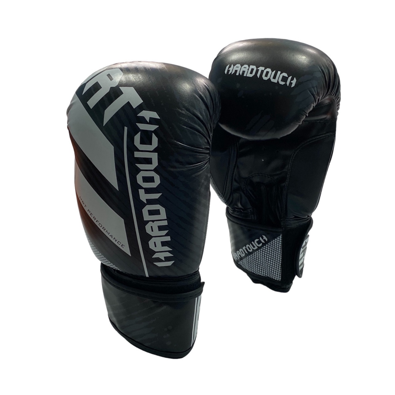 Рукавички боксерські PU на липучці HARD TOUCH 10 унцій чорні