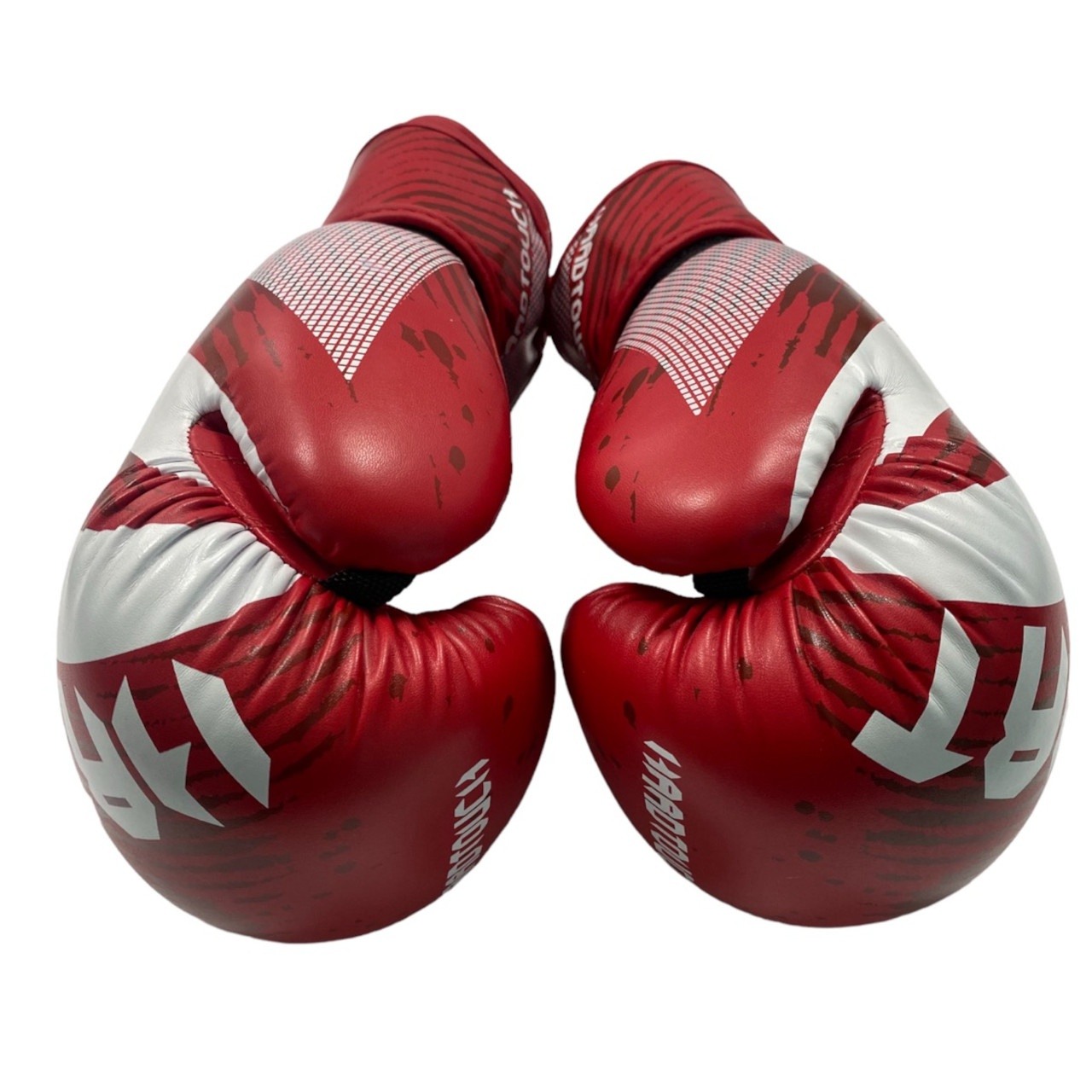 Рукавички боксерські PU на липучці HARD TOUCH 10 унцій червоні