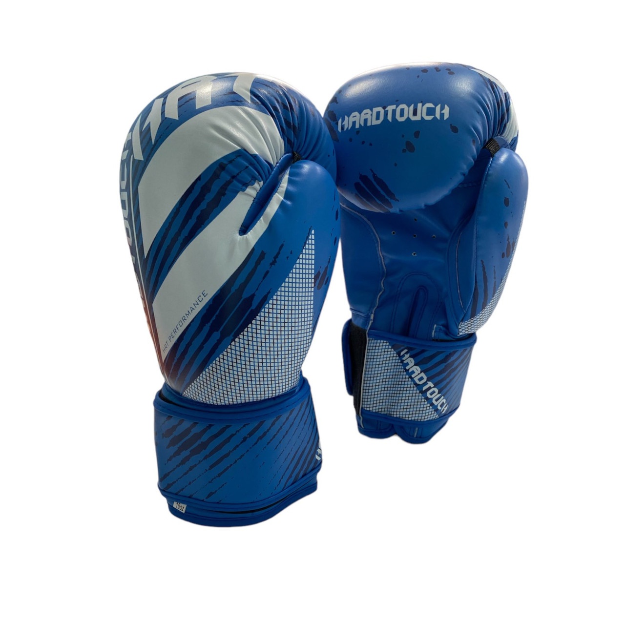 Рукавички боксерські PU на липучці HARD TOUCH 10 унцій сині