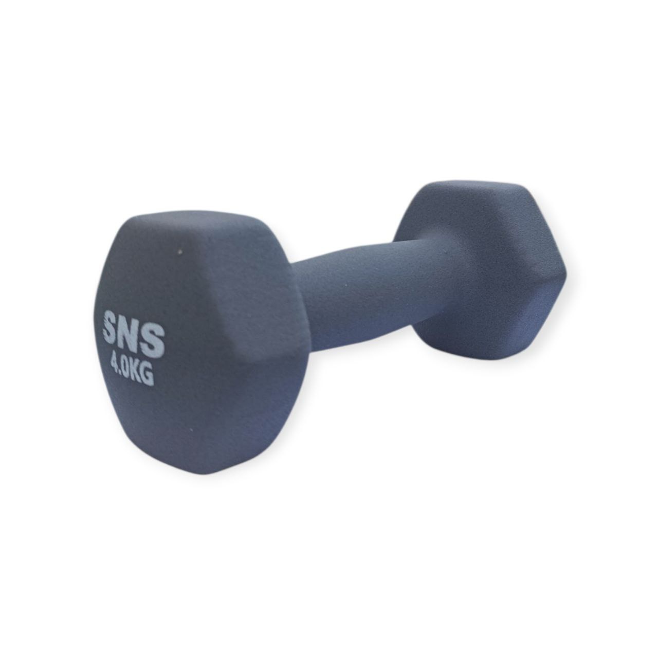 Гантель вінілова МАТОВА SNS 4 кг сіра