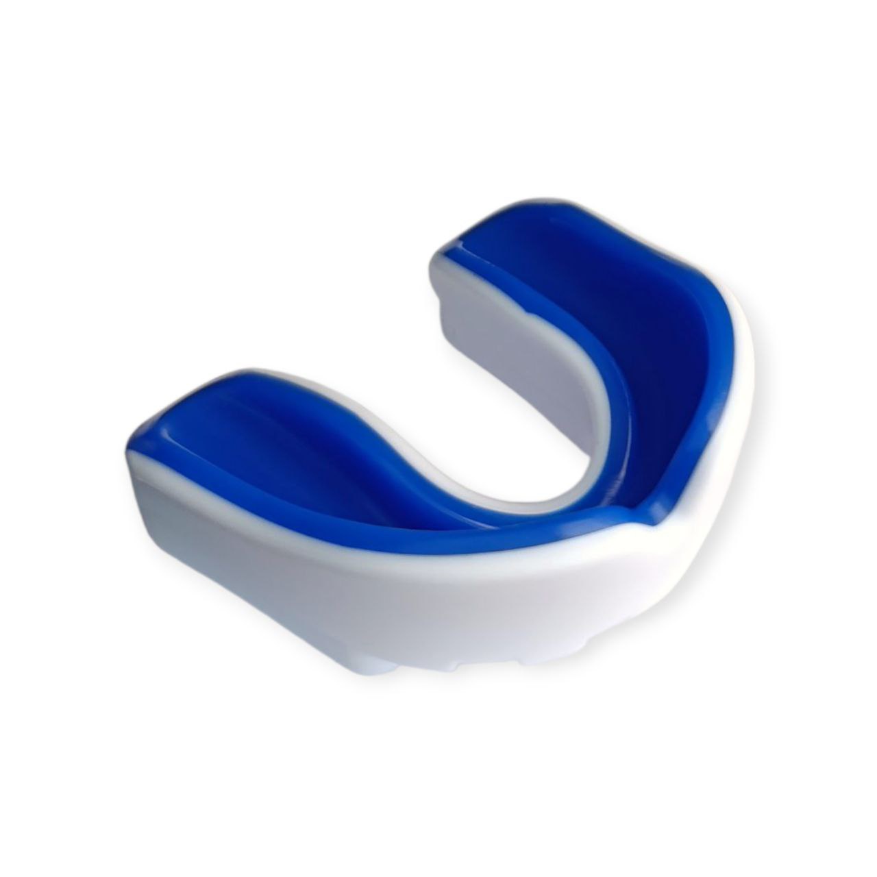 Капа боксерська дитяча POWER HC4-WT+BL біло-синя