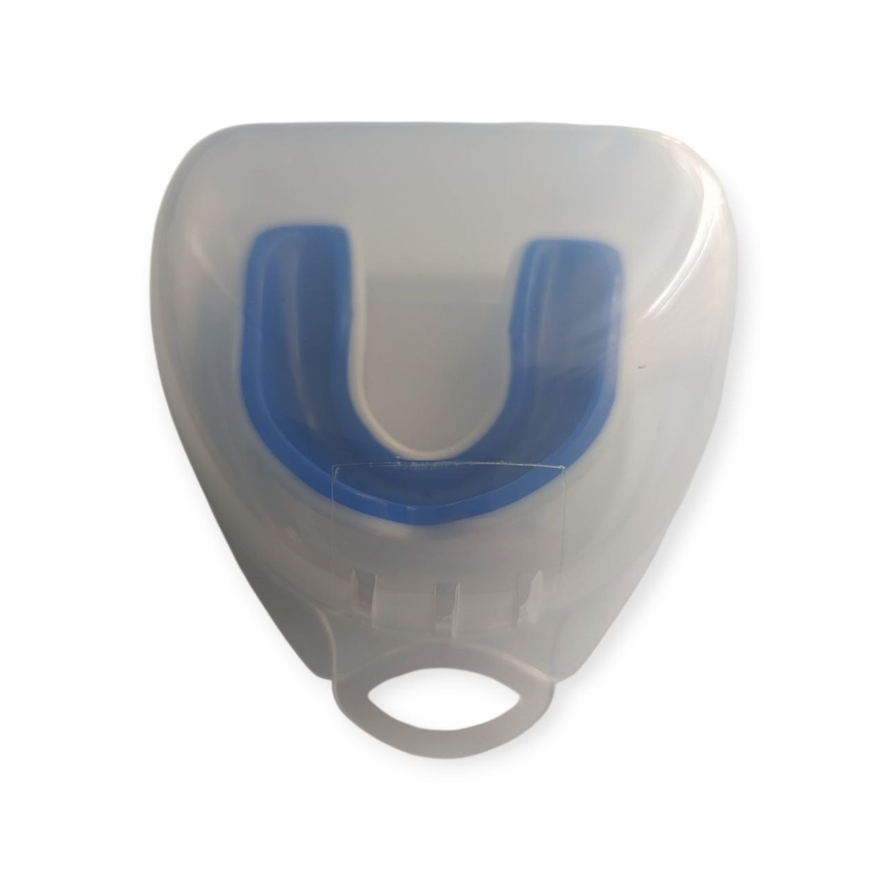 Капа боксерська дитяча POWER HC4-WT+BL біло-синя