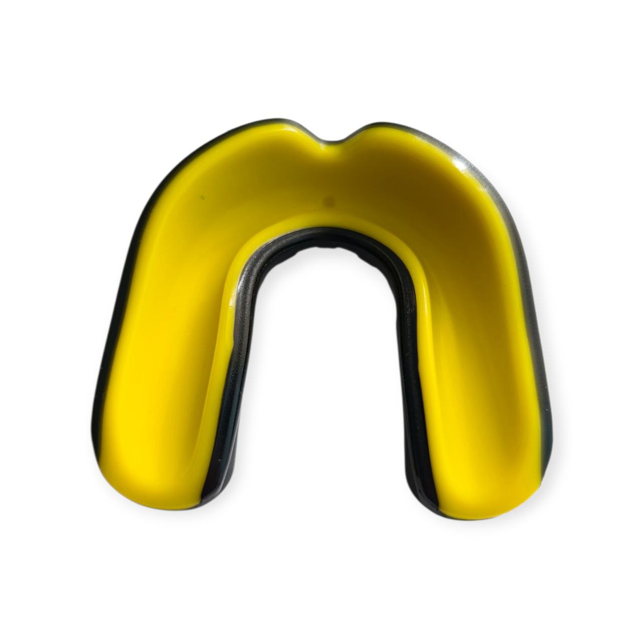 Капа боксерська дитяча POWER HC4-BK+LGR чорно-жовта