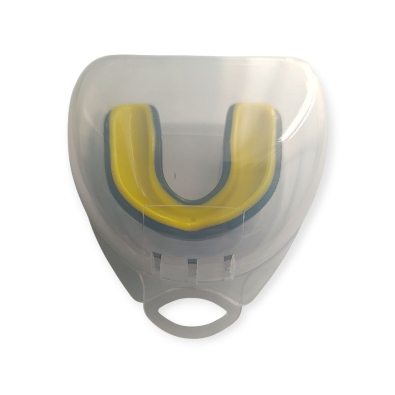 Капа боксерська дитяча POWER HC4-BK+LGR чорно-жовта