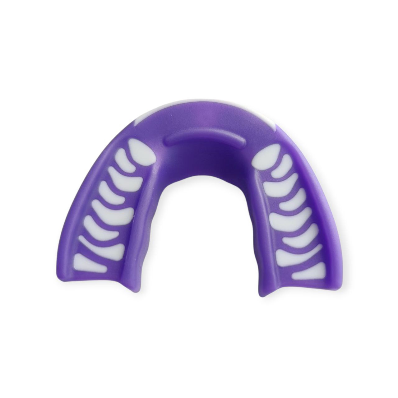 Капа боксерська дитяча POWER HC2PU+WT фіолетово-біла