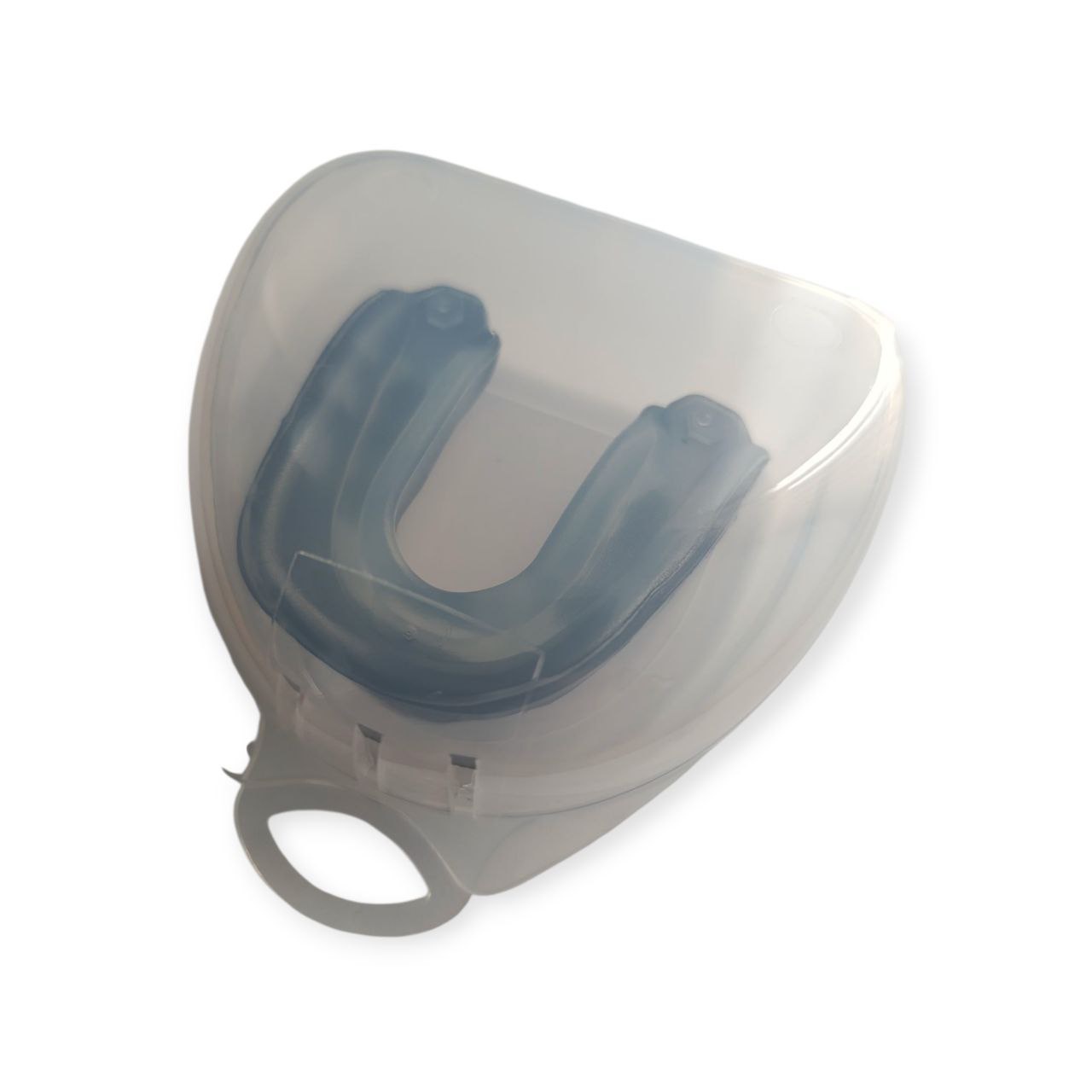 Капа боксерська дитяча POWER HC1-BK+TM чорно-прозора