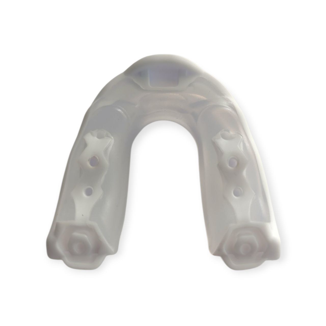 Капа боксерська дитяча POWER HC1-WT+TM біло-прозора