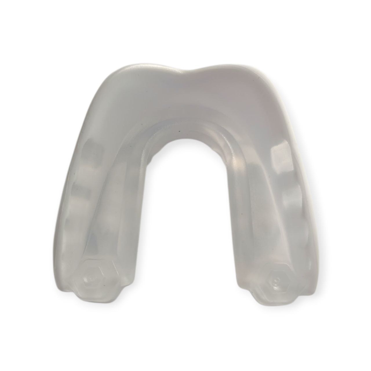 Капа боксерська дитяча POWER HC1-WT+TM біло-прозора