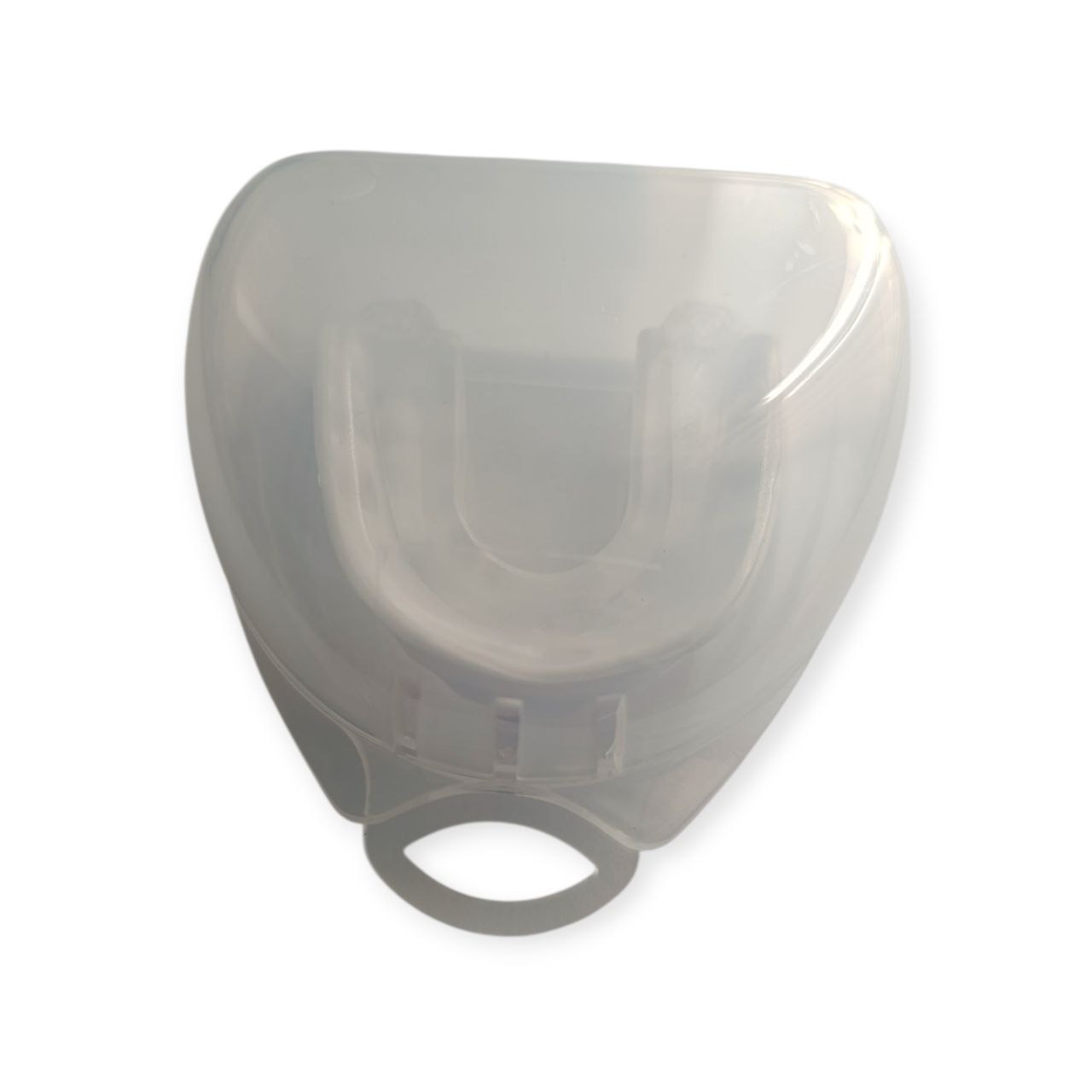 Капа боксерська дитяча POWER HC1-WT+TM біло-прозора