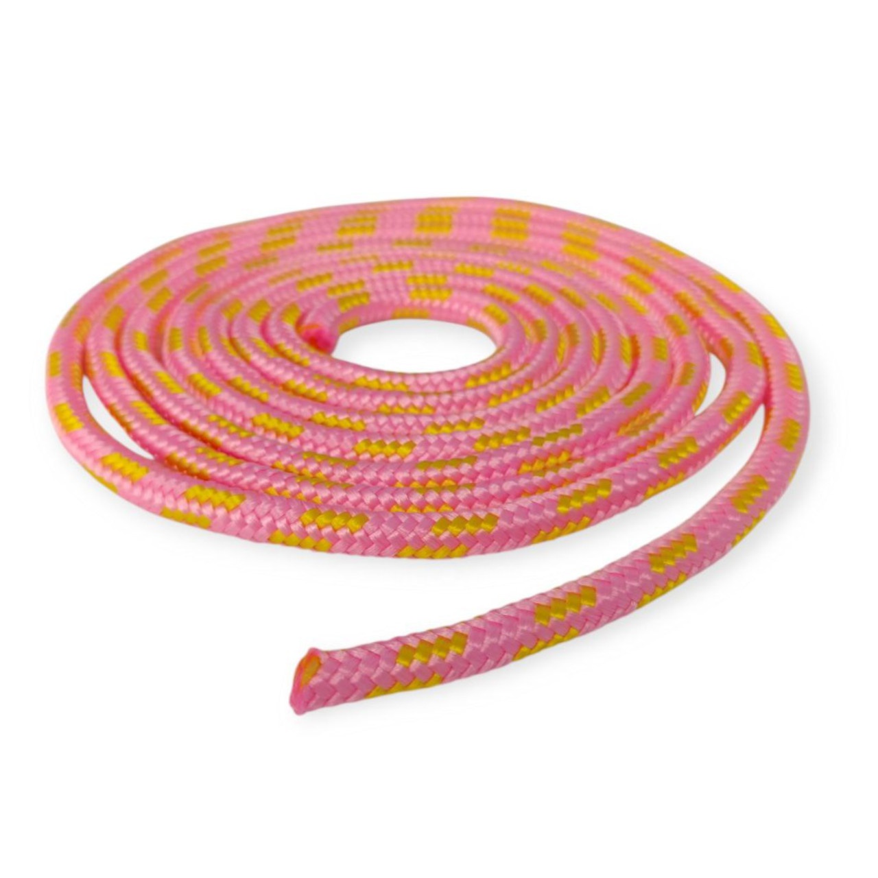 Скакалка гімнастична 3 м рожево-жовта TS02-pk-ye