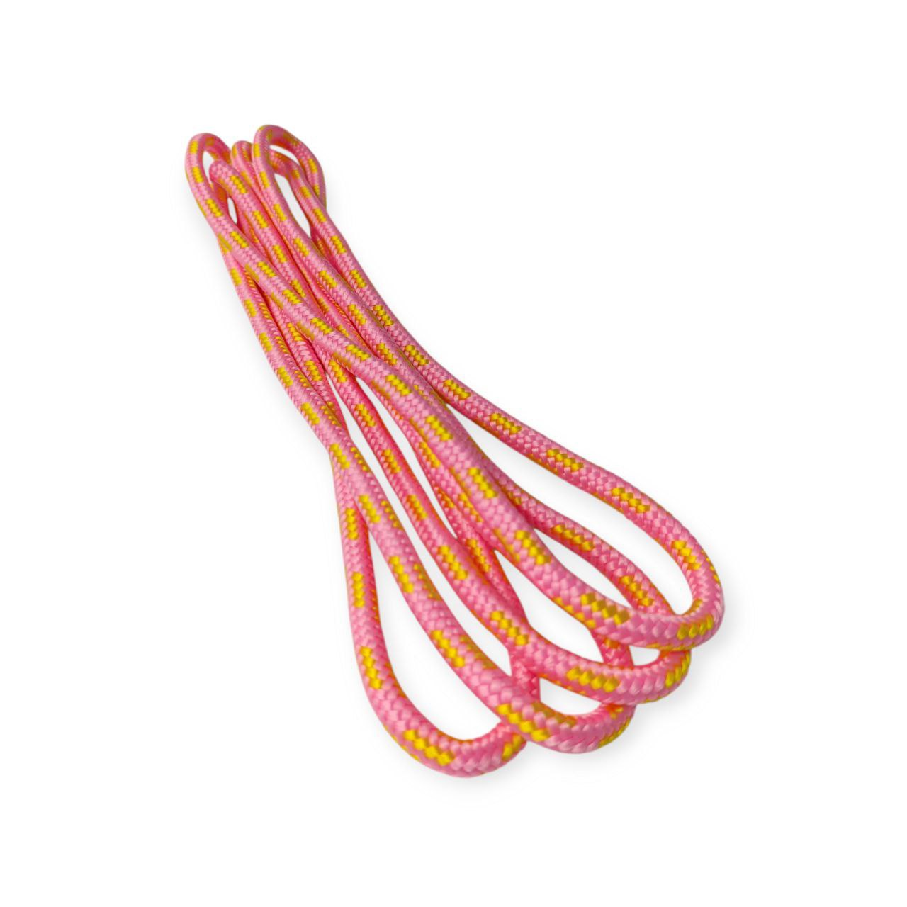 Скакалка гімнастична 3 м рожево-жовта TS02-pk-ye