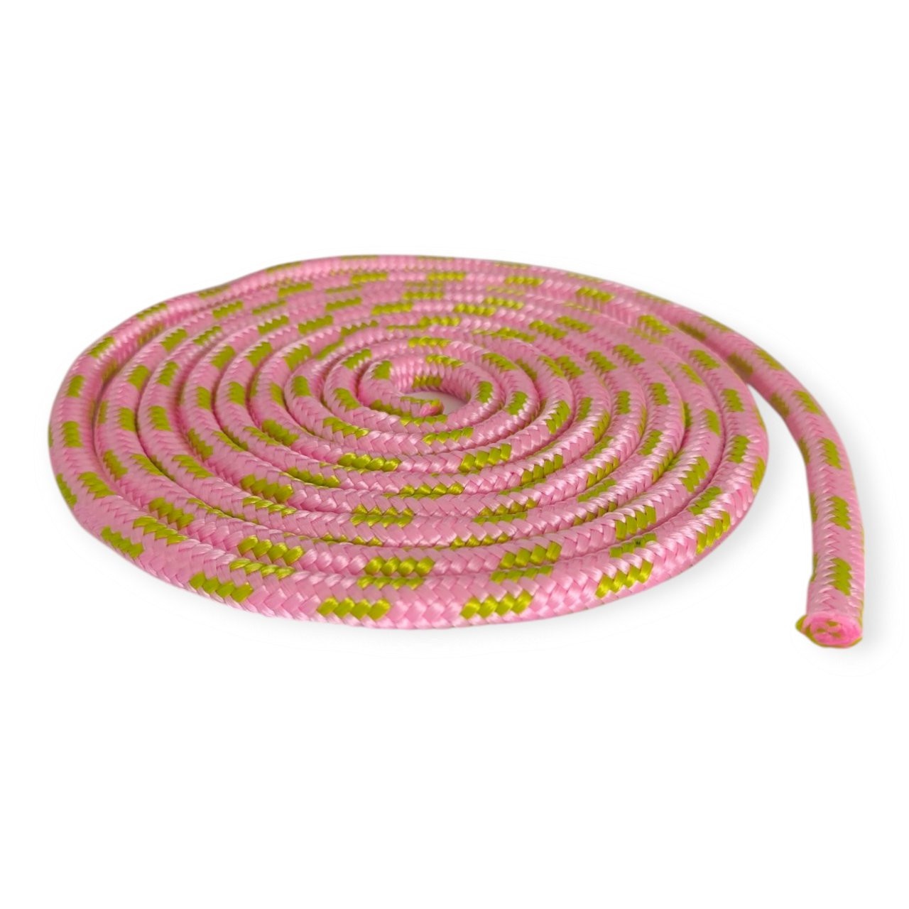 Скакалка гімнастична 3 м  рожево-салатова TS02-pk-lgr