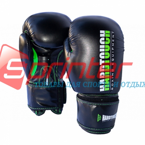 Рукавички боксерські PU на липучці HARD TOUCH 12 унцій зелені