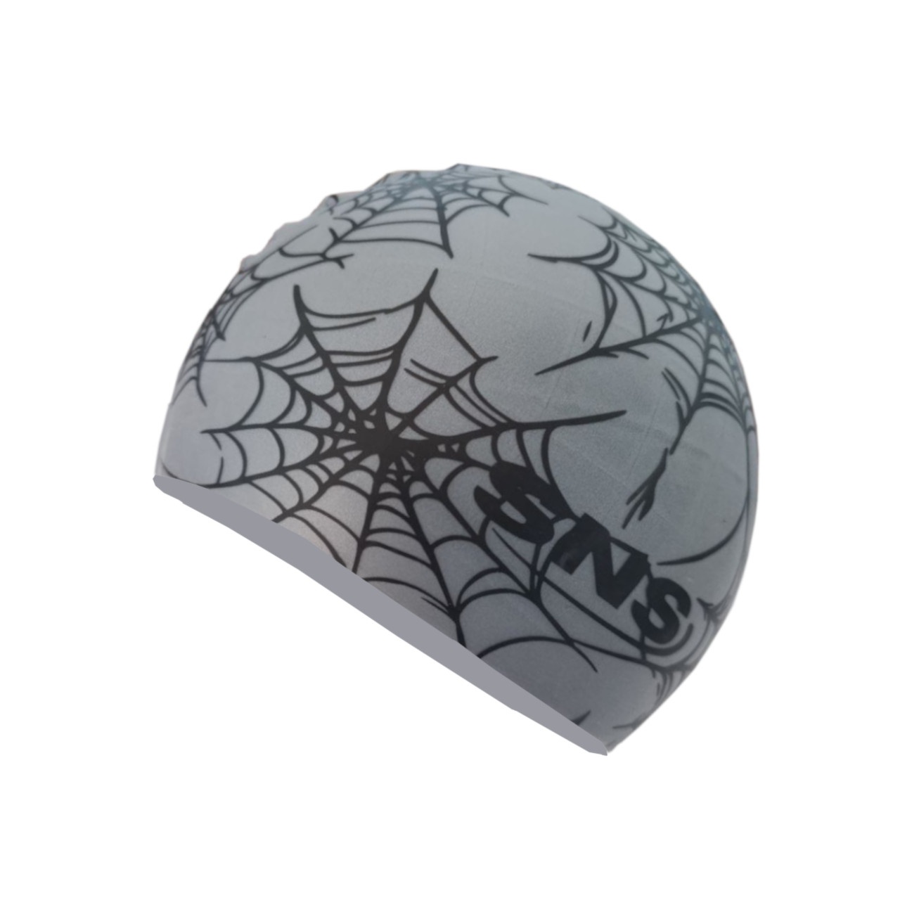 Шапочка для плавання силіконова COBWEB сіра S25-ZW-grey