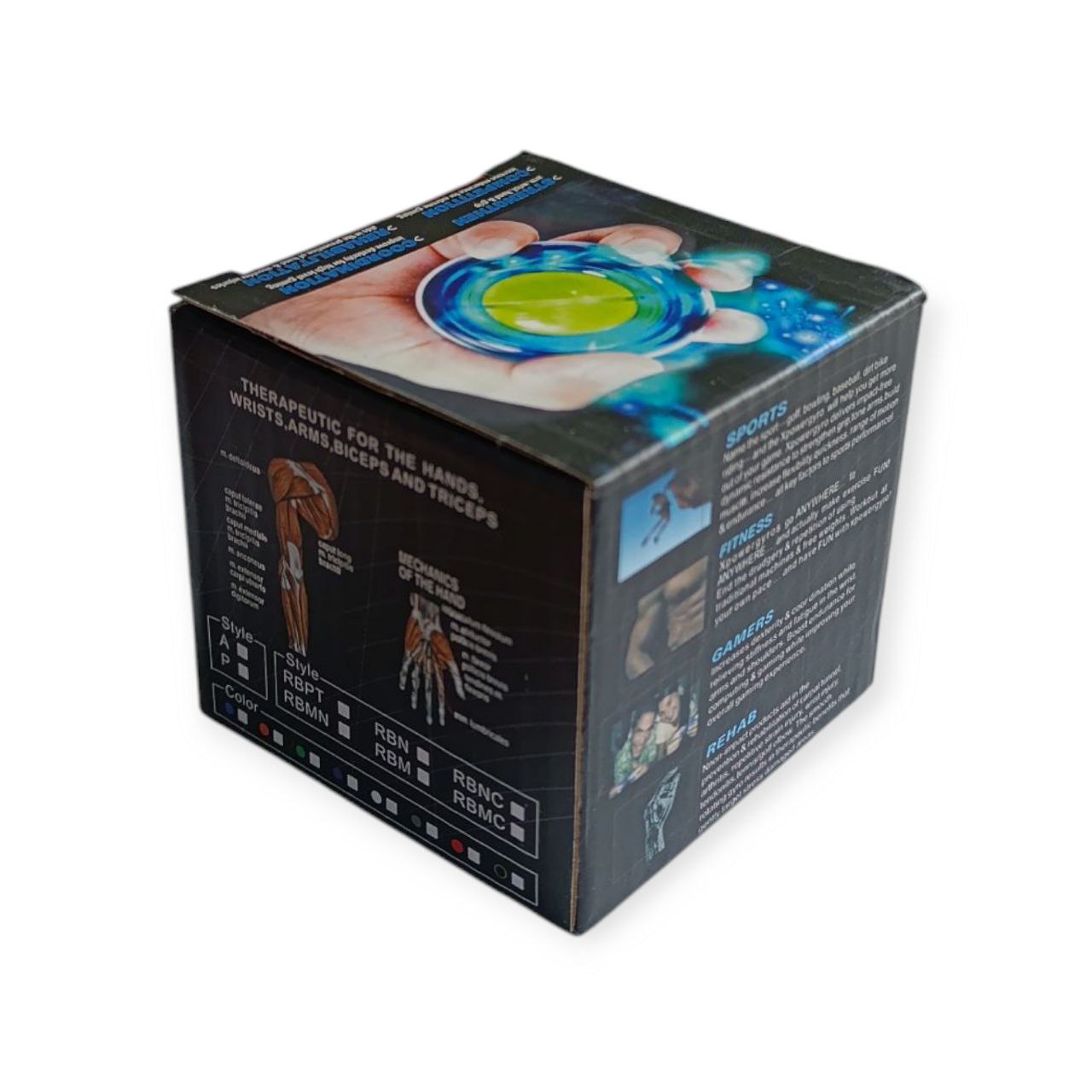 Еспандер кистьовий інерційний POWERBALL синій OSP-25-Blue