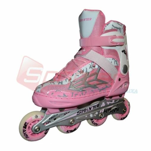 Ковзани роликові розмір L (40-43) рожеві 0813