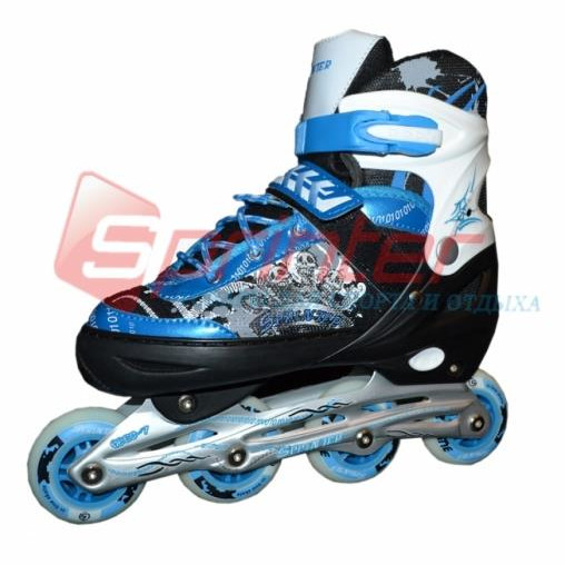 Ковзани роликові розмір M (36-39) сині 0816