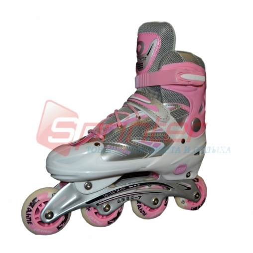 Ковзани роликові розмір L (40-43) рожеві 6039