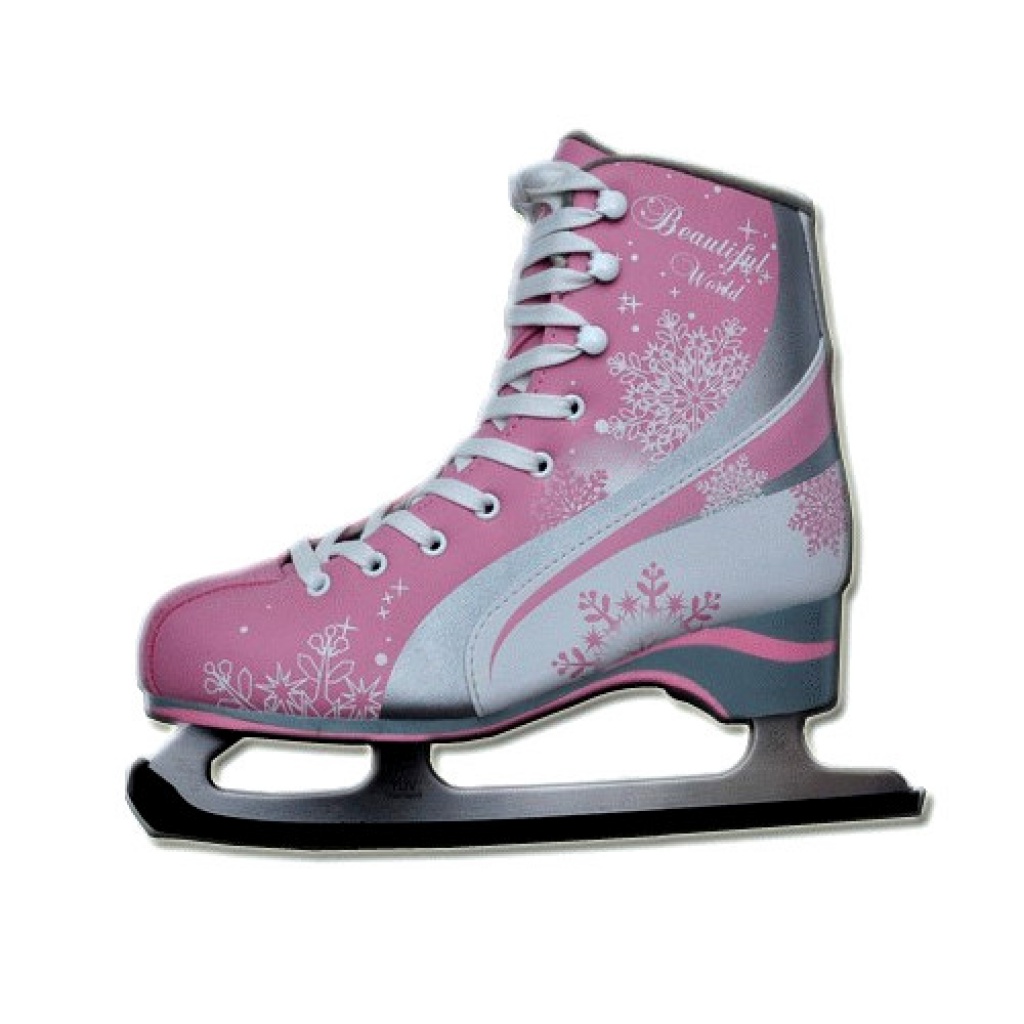 Ковзани фігурні рожеві розмір 37 PW-215СН-3