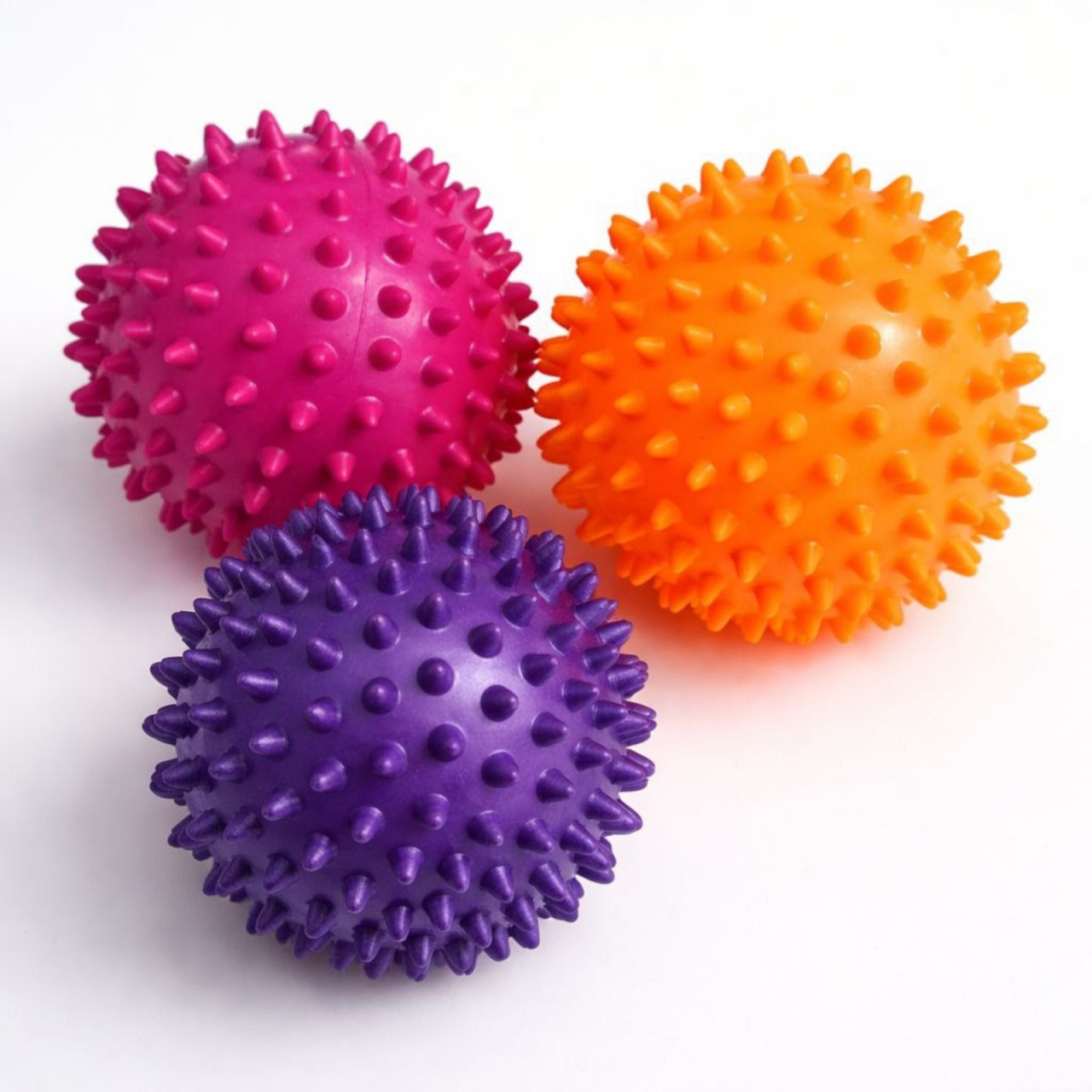 М'яч масажний d 9 см рожевий надувний D9 (60Гр)-МА