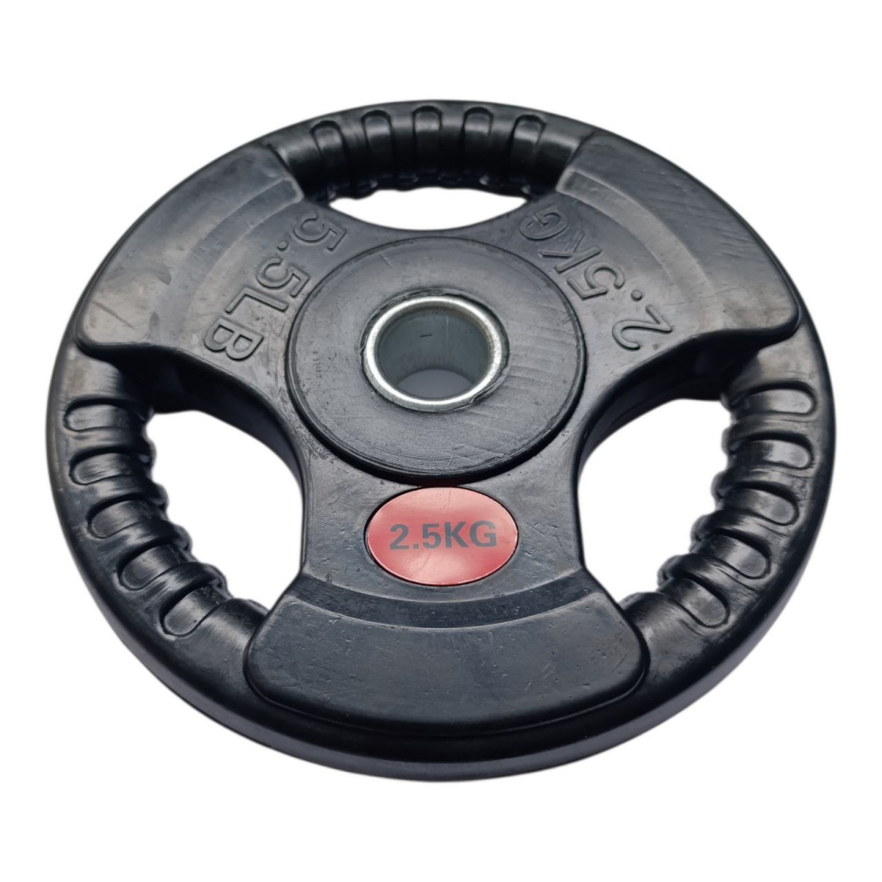 Диск для штанги вага 2,5 кг з прорізами для хвата D3-J2.5 кг