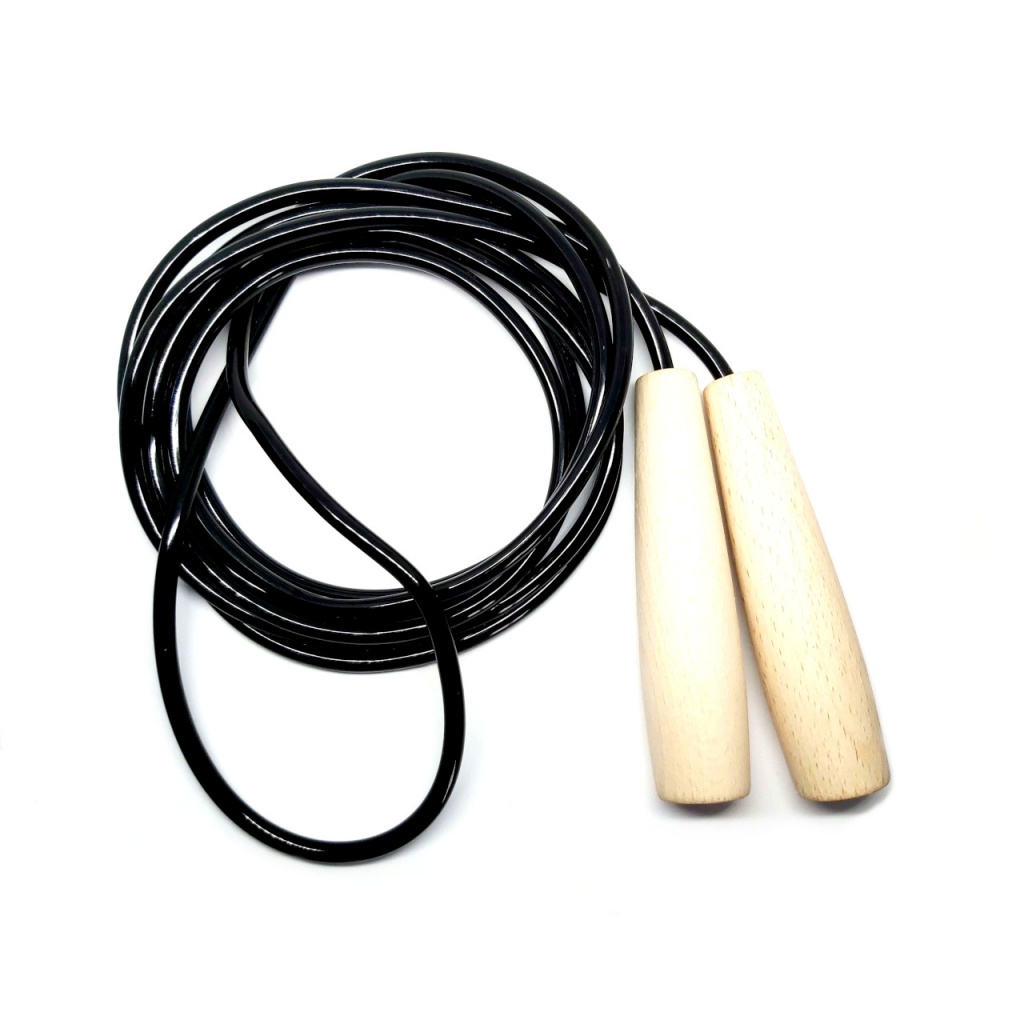 Скакалка з дерев'яними ручками