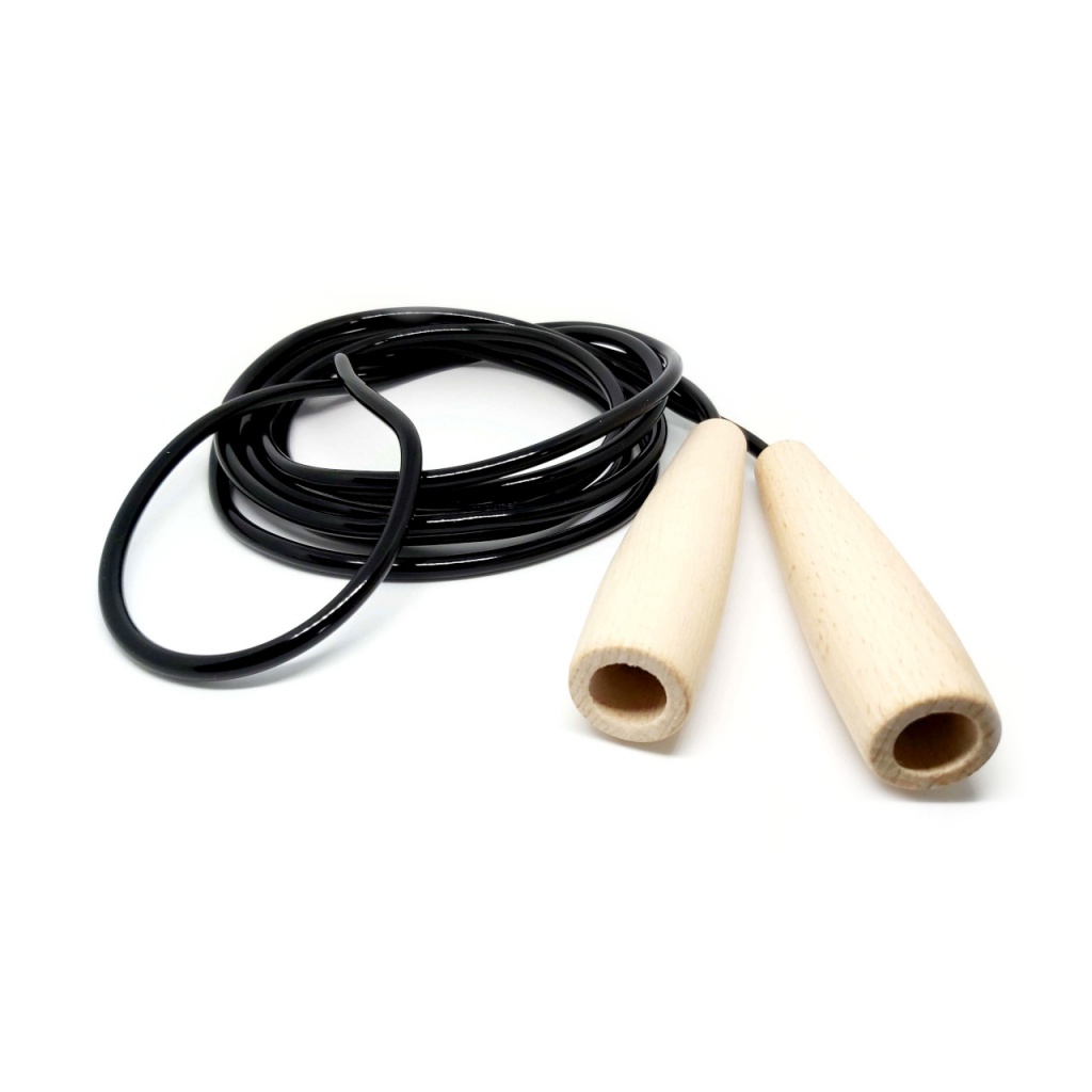 Скакалка з дерев'яними ручками