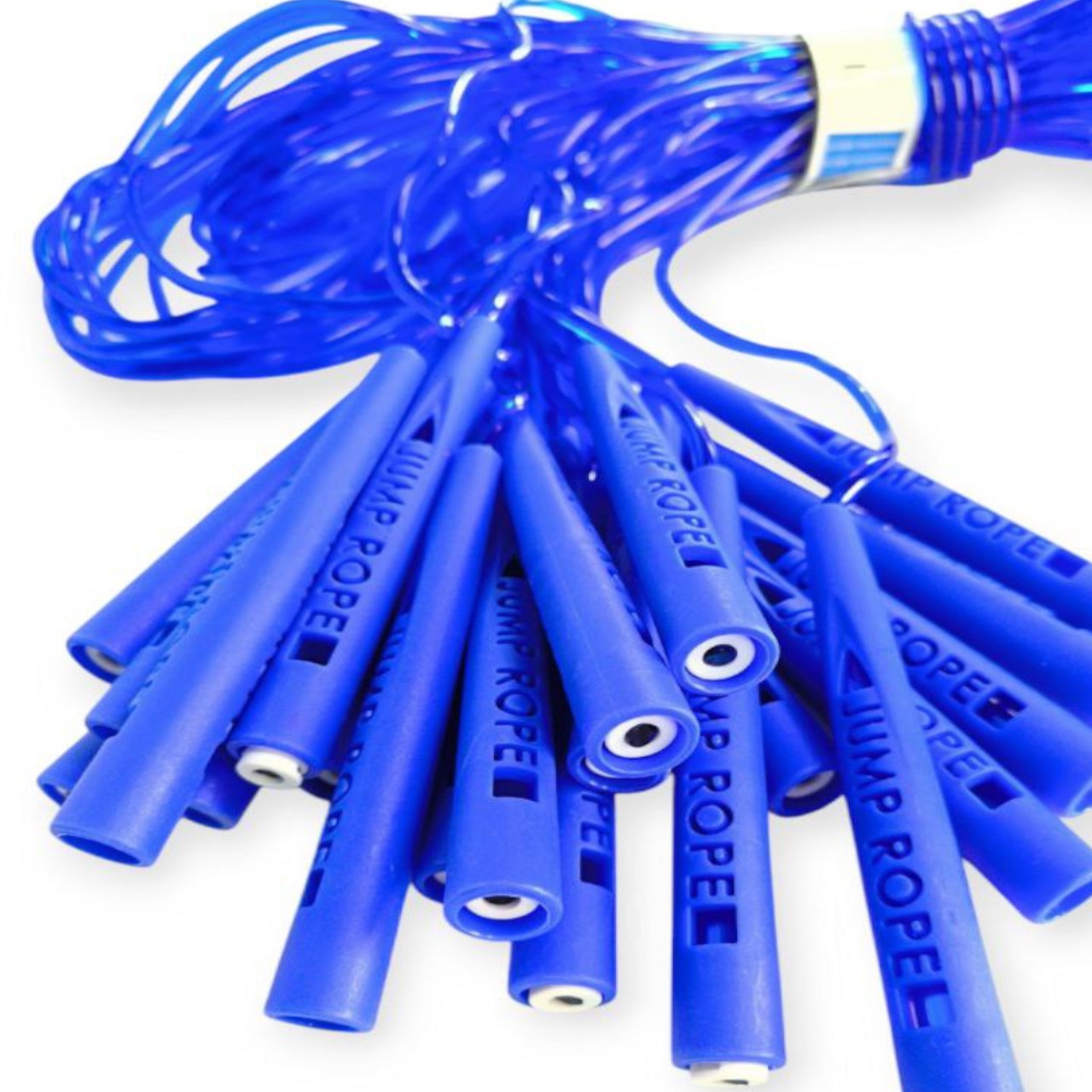 Скакалка дитяча з пластмасовими ручками СИНЯ 10 шт в упаковці TS-3450